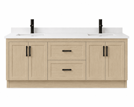 72" Modena MDF Shaker Free Standing Bathroom Vanity - RenoPro Co.