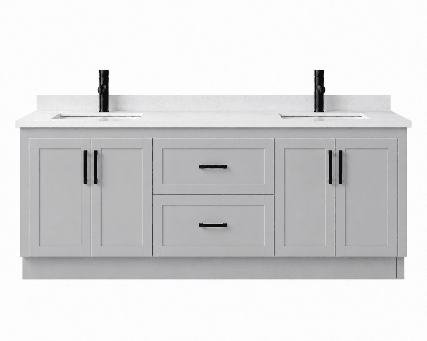 72" Modena MDF Shaker Free Standing Bathroom Vanity - RenoPro Co.