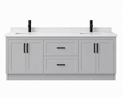 72" Modena MDF Shaker Free Standing Bathroom Vanity - RenoPro Co.