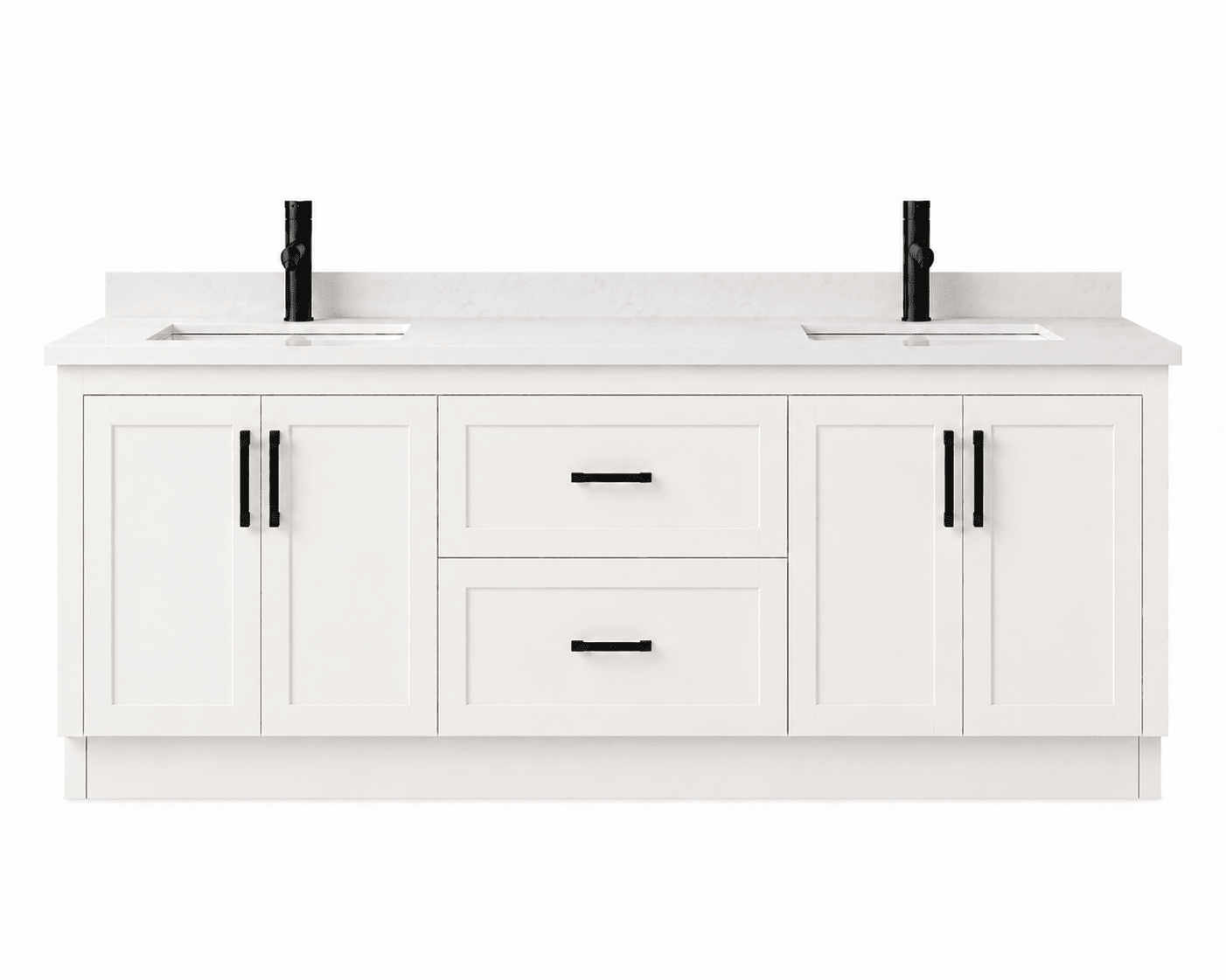 72" Modena MDF Shaker Free Standing Bathroom Vanity - RenoPro Co.