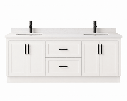 72" Modena MDF Shaker Free Standing Bathroom Vanity - RenoPro Co.