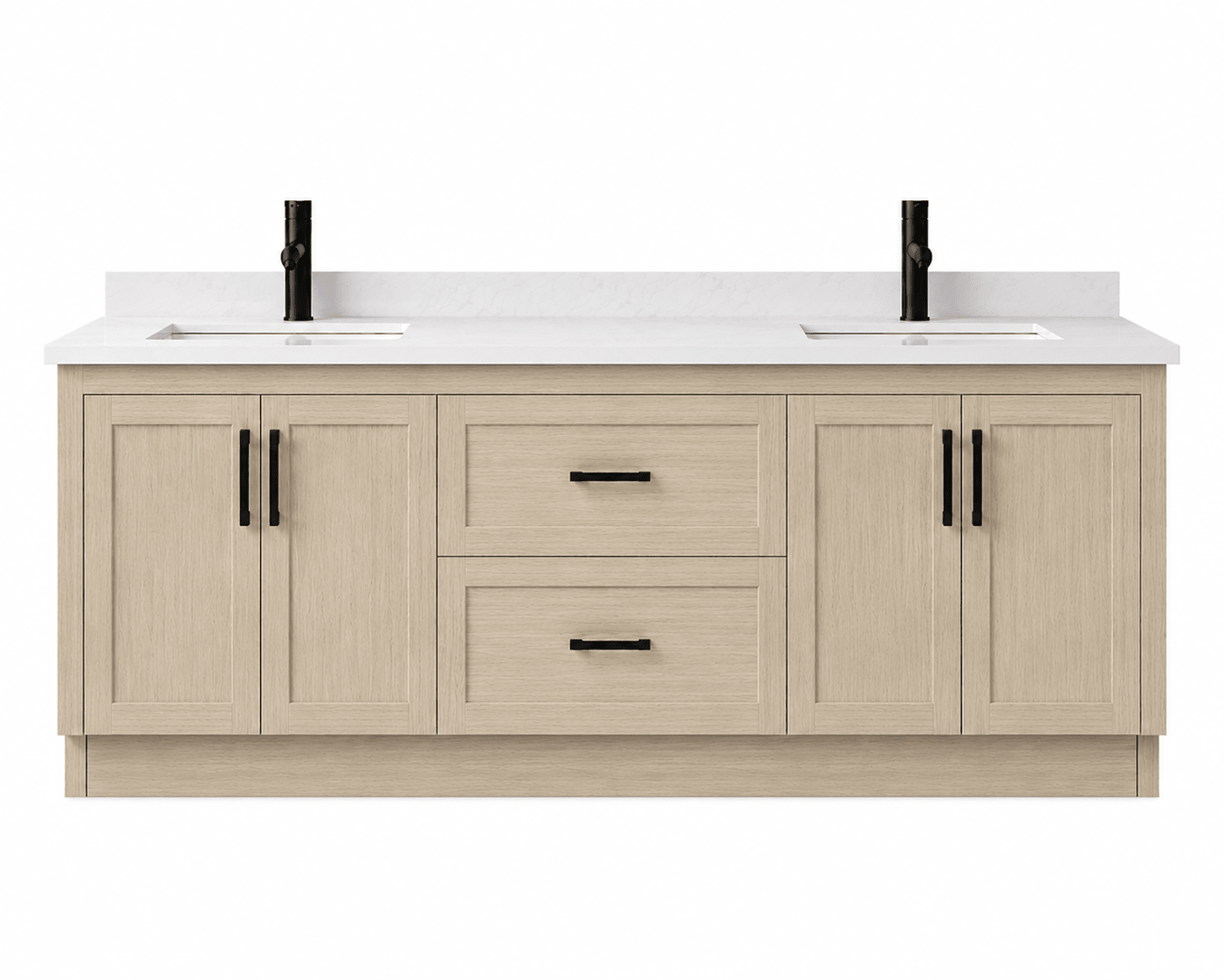 72" Modena MDF Shaker Free Standing Bathroom Vanity - RenoPro Co.