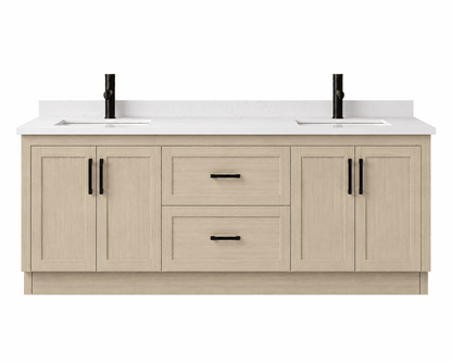 72" Modena MDF Shaker Free Standing Bathroom Vanity - RenoPro Co.