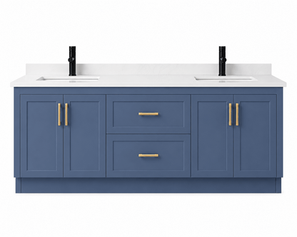 72" Modena MDF Shaker Free Standing Bathroom Vanity - RenoPro Co.