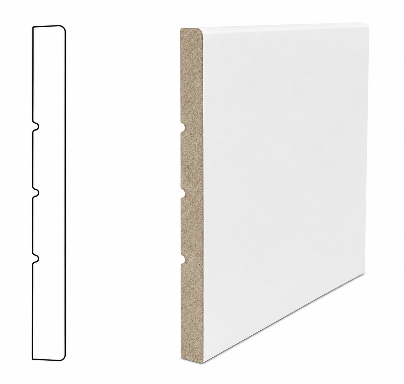 Flat Pine Door Jamb