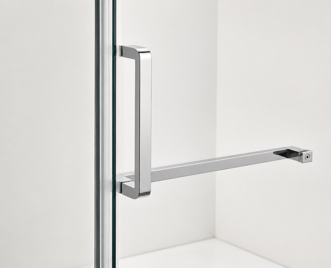 Shower Door Handle in Silver