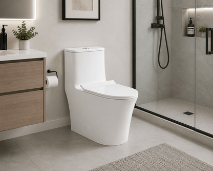 Astra One-Piece Dual Flush Modern Toilet - RenoPro Co.