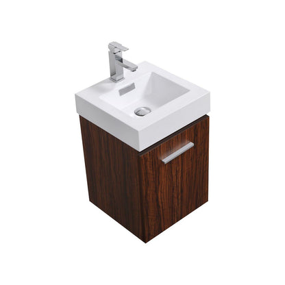 Bliss 16" Wall Mount Modern Bathroom Vanity - RenoPro Co.