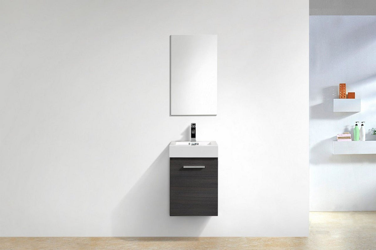 Bliss 16" Wall Mount Modern Bathroom Vanity - RenoPro Co.