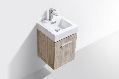 Bliss 16" Wall Mount Modern Bathroom Vanity - RenoPro Co.