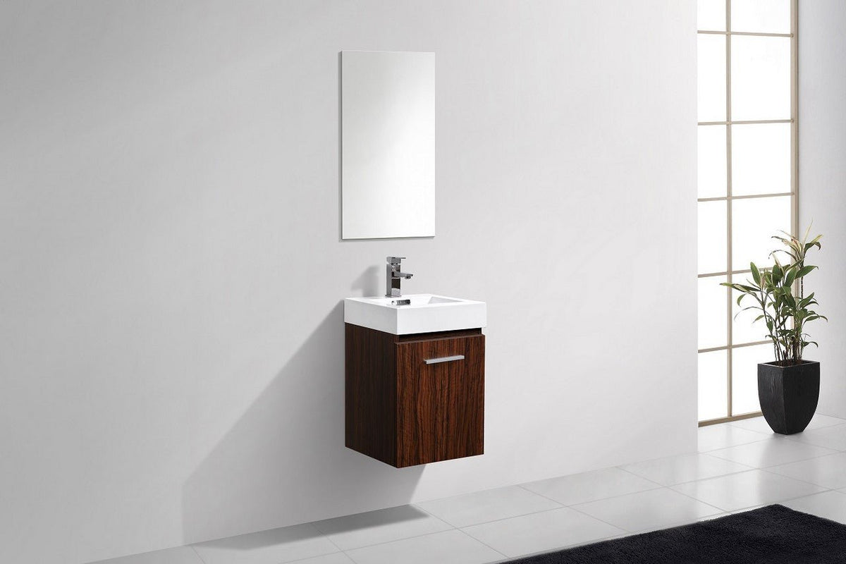 Bliss 16" Wall Mount Modern Bathroom Vanity - RenoPro Co.