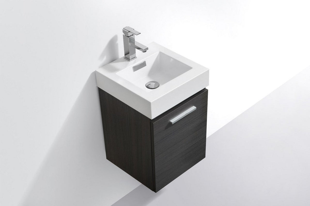 Bliss 16" Wall Mount Modern Bathroom Vanity - RenoPro Co.