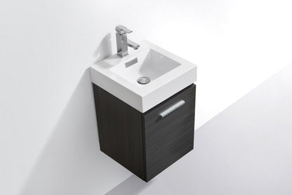 Bliss 16" Wall Mount Modern Bathroom Vanity - RenoPro Co.
