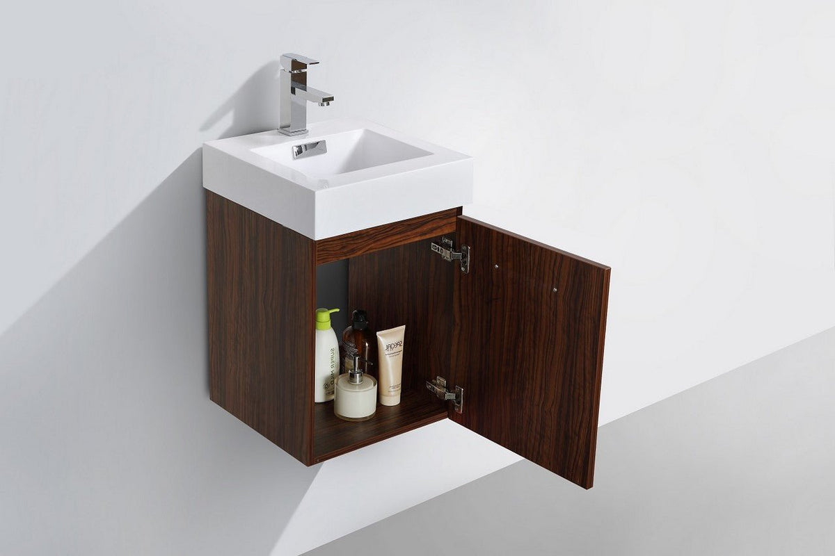 Bliss 16" Wall Mount Modern Bathroom Vanity - RenoPro Co.