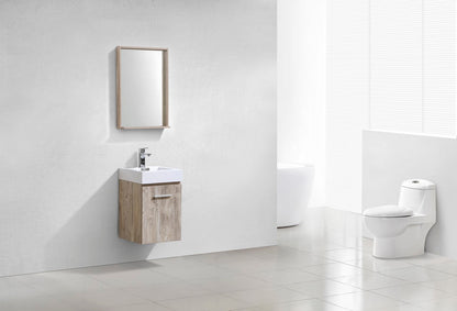 Bliss 16" Wall Mount Modern Bathroom Vanity - RenoPro Co.