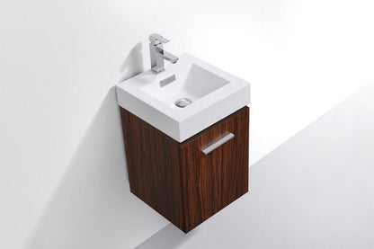 Bliss 16" Wall Mount Modern Bathroom Vanity - RenoPro Co.