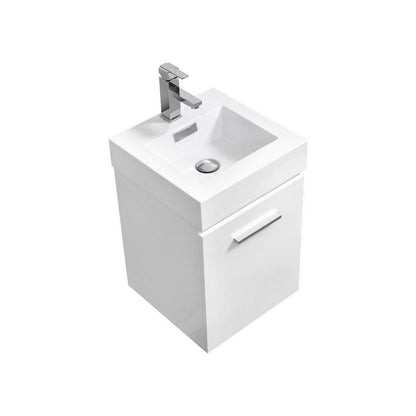 Bliss 16" Wall Mount Modern Bathroom Vanity - RenoPro Co.