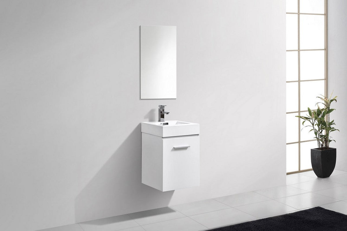 Bliss 16" Wall Mount Modern Bathroom Vanity - RenoPro Co.