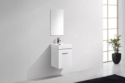 Bliss 16" Wall Mount Modern Bathroom Vanity - RenoPro Co.