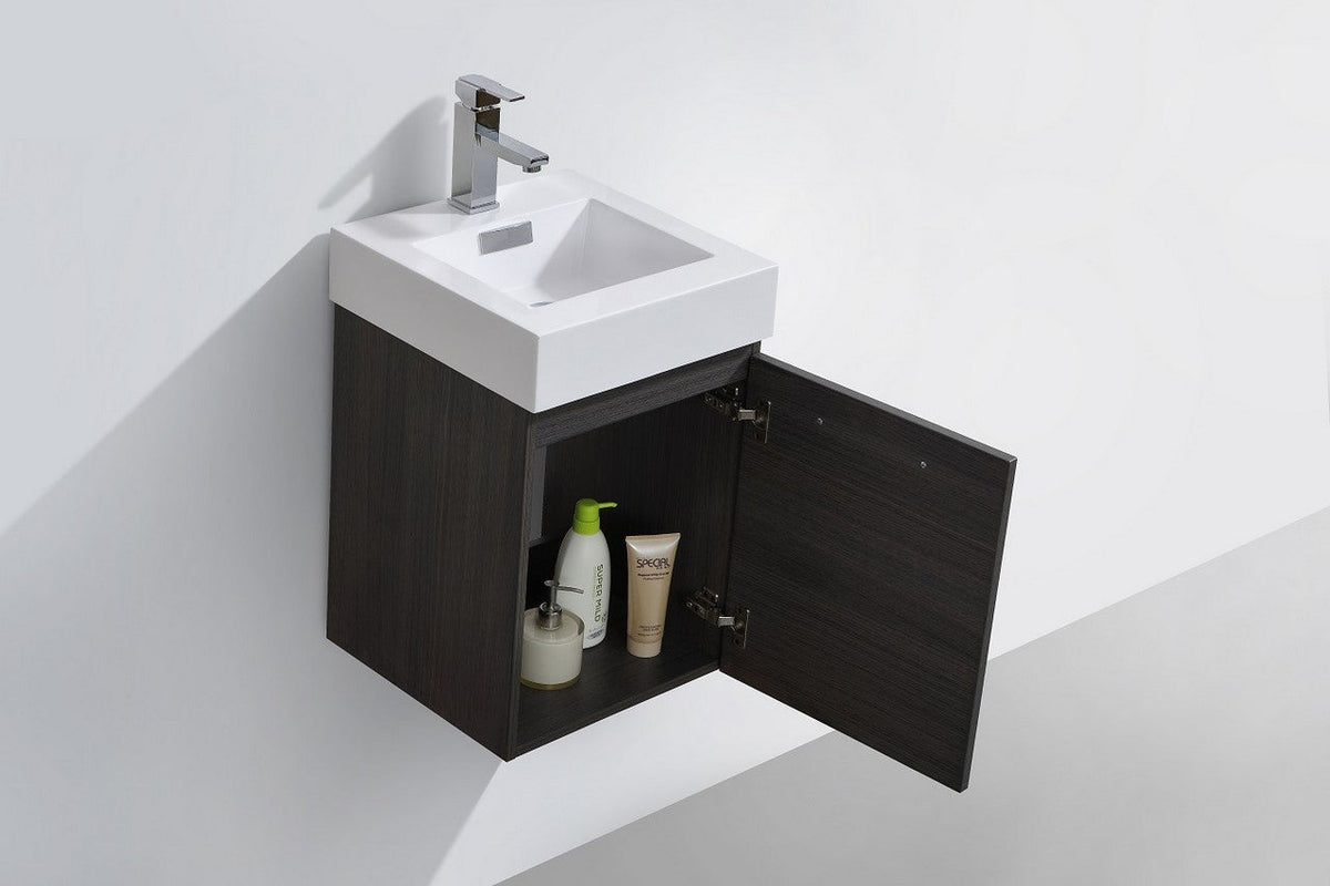 Bliss 16" Wall Mount Modern Bathroom Vanity - RenoPro Co.