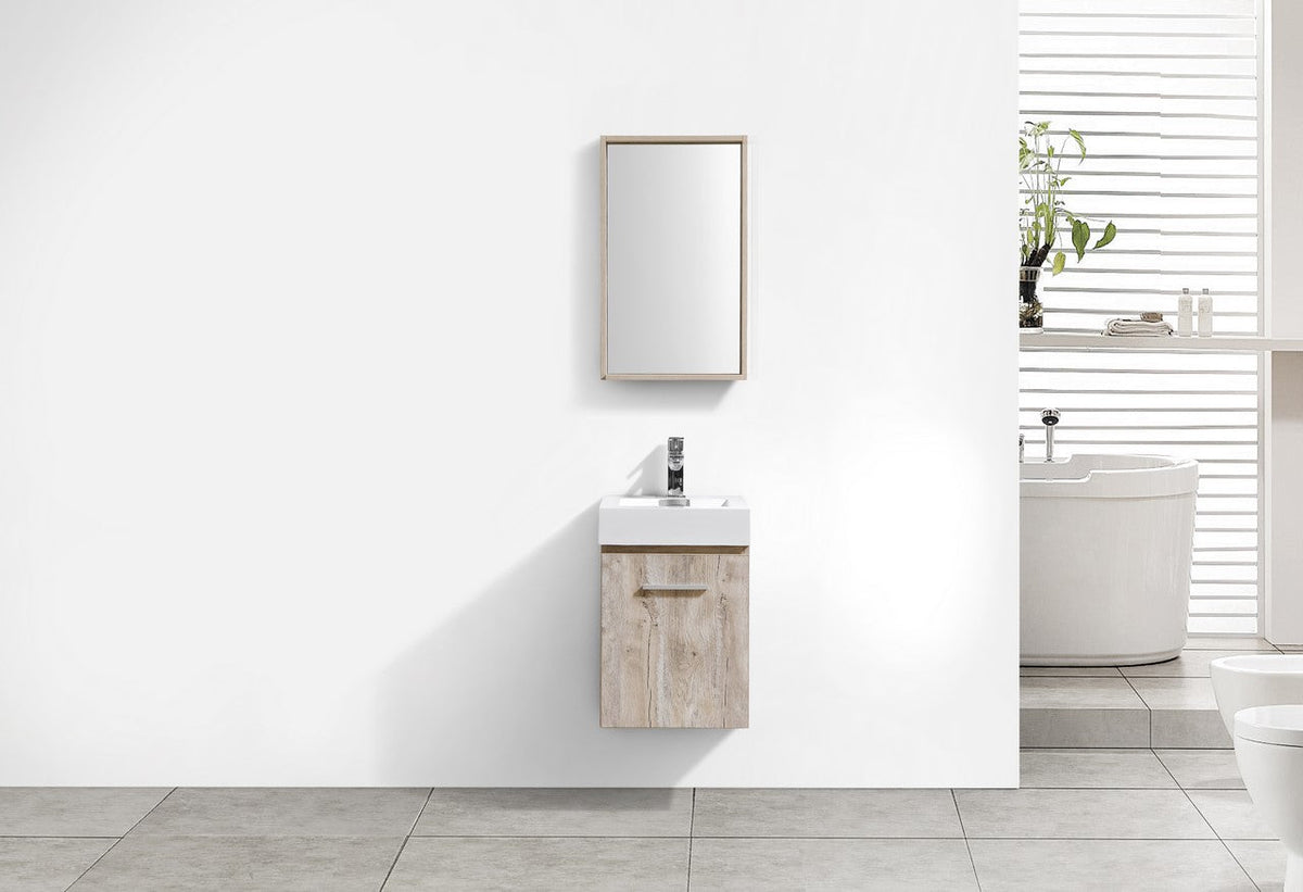 Bliss 16" Wall Mount Modern Bathroom Vanity - RenoPro Co.