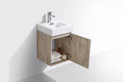 Bliss 16" Wall Mount Modern Bathroom Vanity - RenoPro Co.