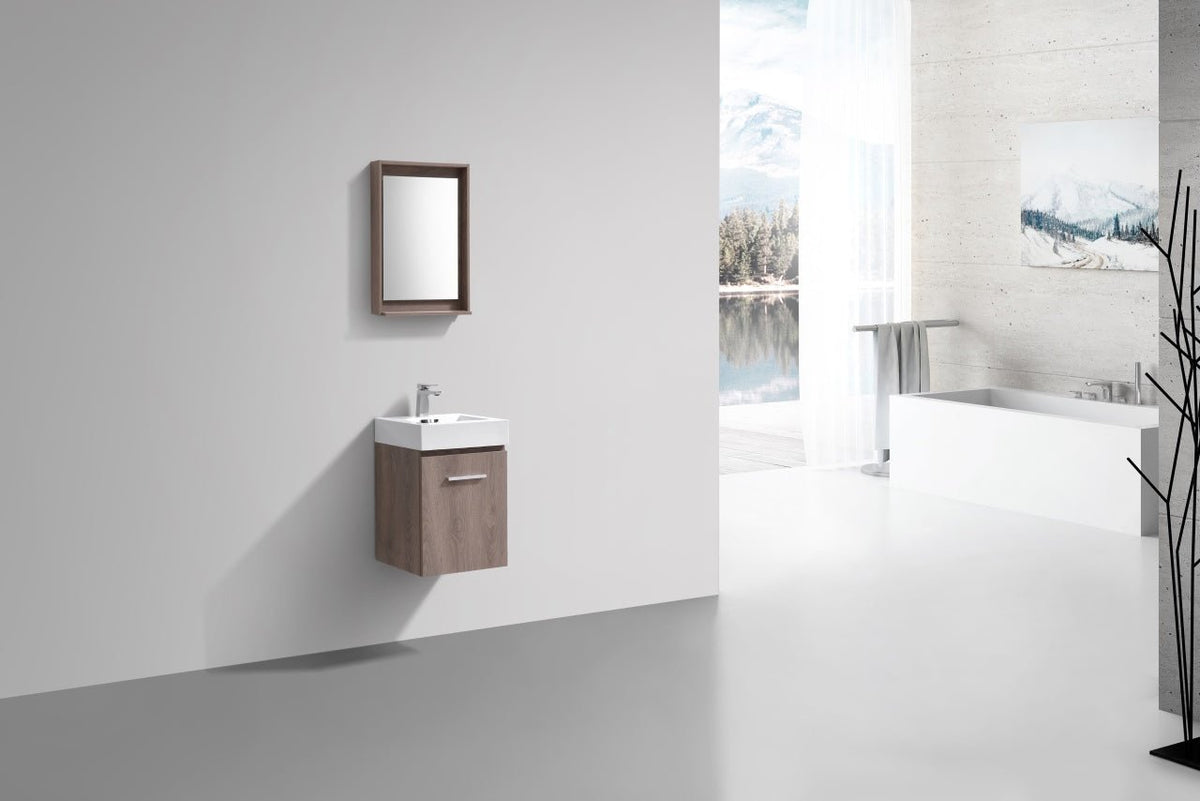 Bliss 16" Wall Mount Modern Bathroom Vanity - RenoPro Co.