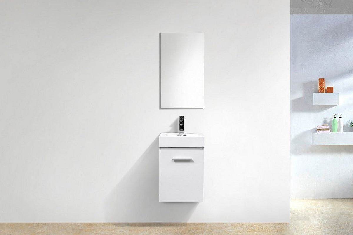 Bliss 16" Wall Mount Modern Bathroom Vanity - RenoPro Co.