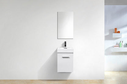 Bliss 16" Wall Mount Modern Bathroom Vanity - RenoPro Co.