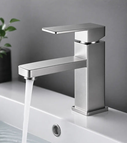 EdgeFlow Modern Bathroom Faucet – Single Handle Sink Faucet for Vanity - RenoPro Co.