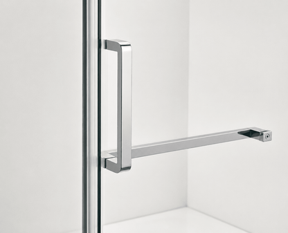 Frameless Sliding Shower Glass Door Chrome - RenoPro Co.