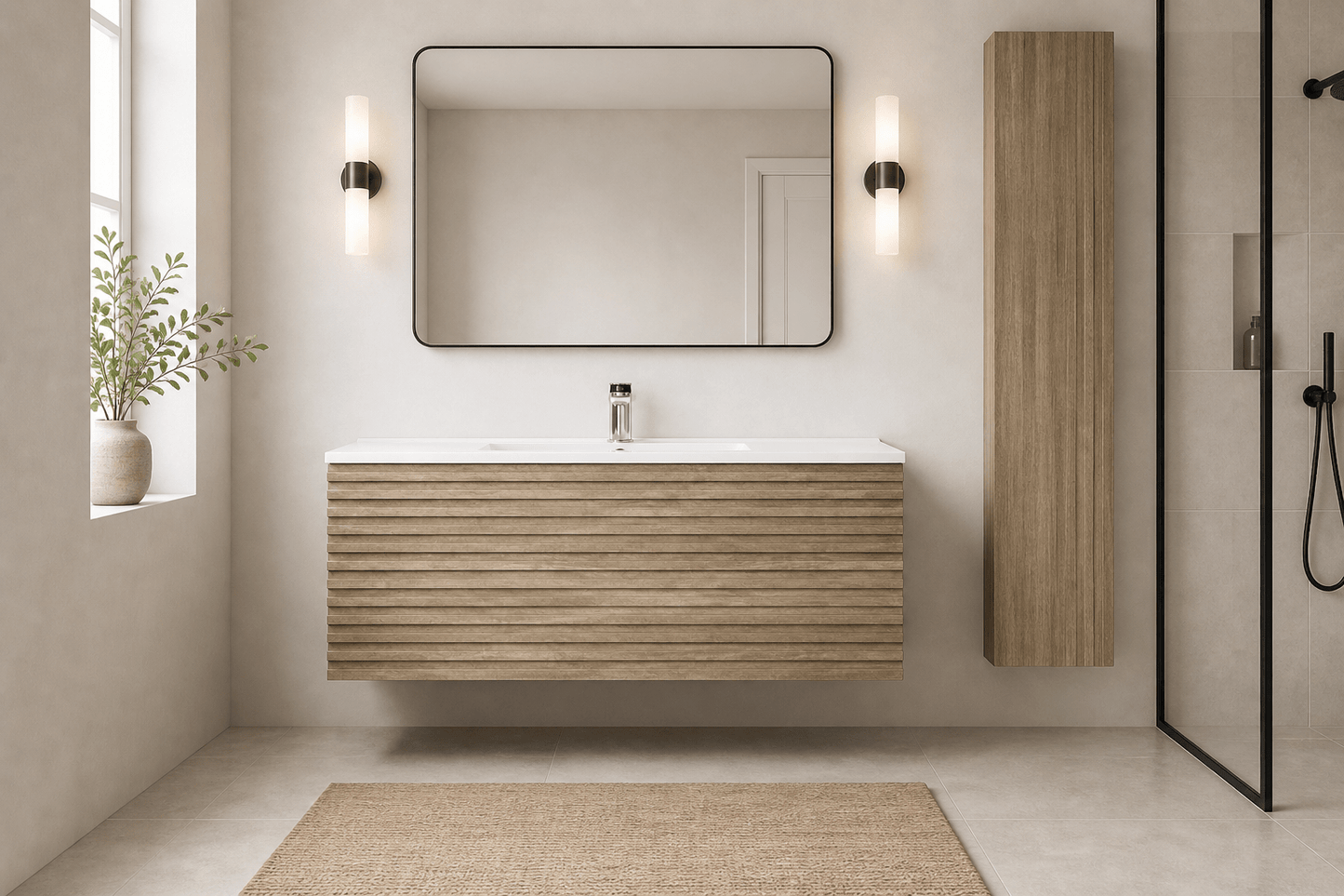 Linea Ridge Wall - Mount Modern Bathroom Vanity - RenoPro Co.