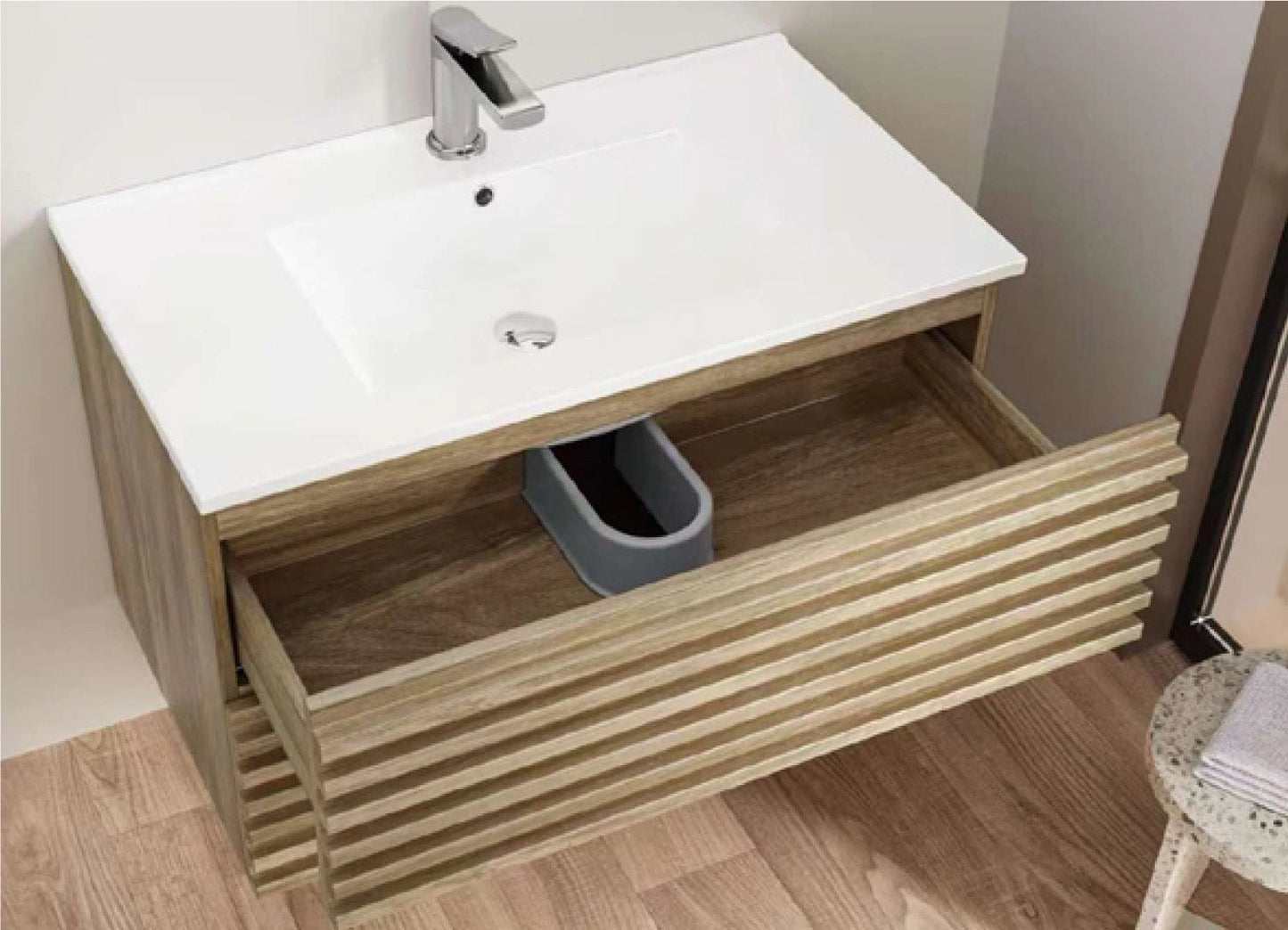 Linea Ridge Wall - Mount Modern Bathroom Vanity - RenoPro Co.