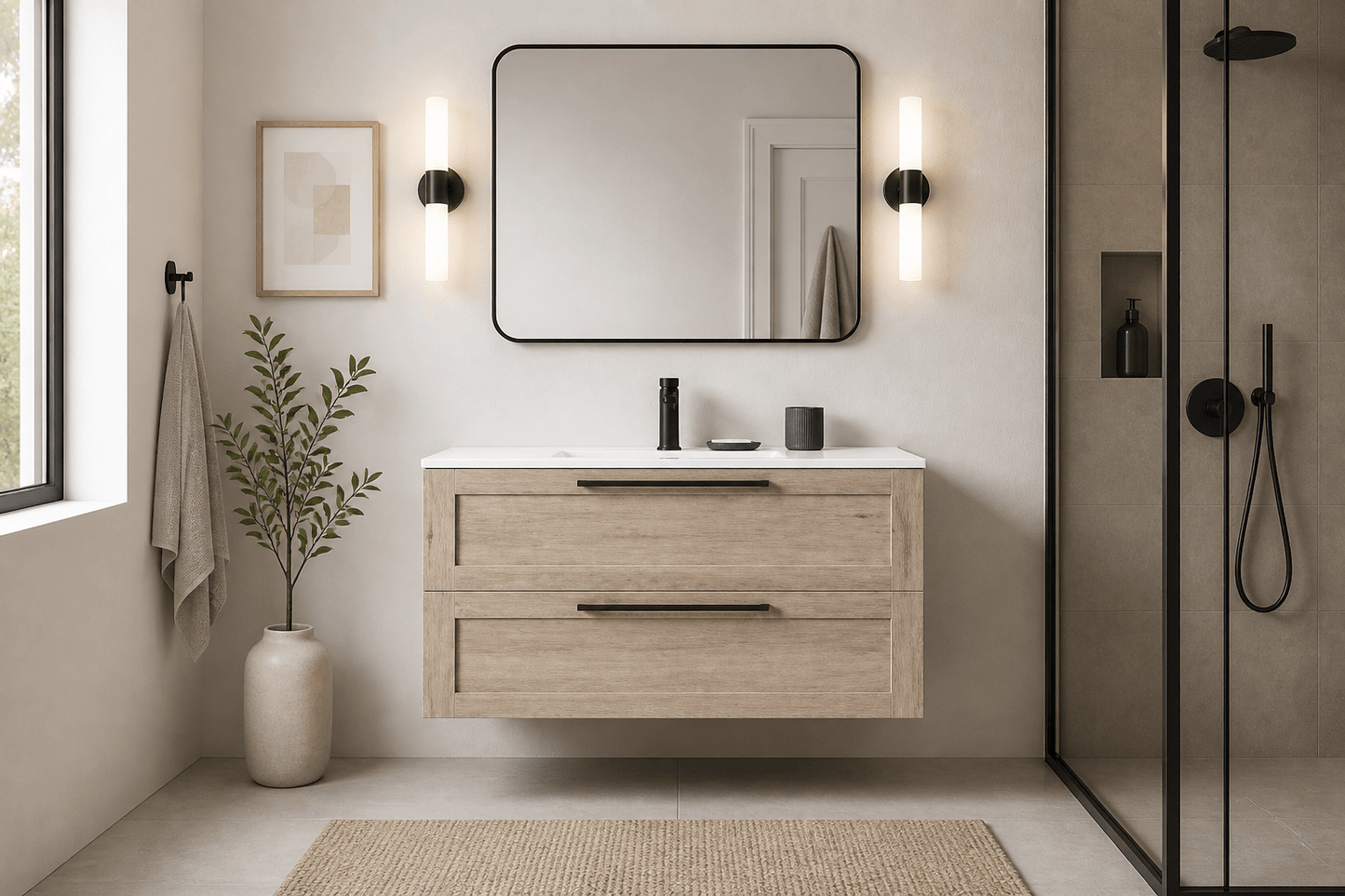 Luma Ridge Wall - Mount Modern Bathroom Vanity - RenoPro Co.