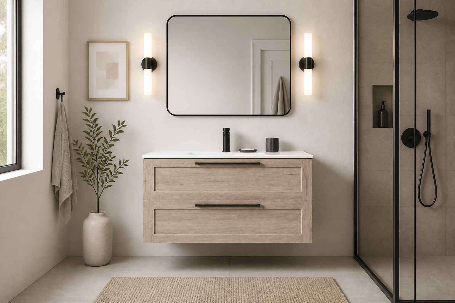 Luma Ridge Wall - Mount Modern Bathroom Vanity - RenoPro Co.