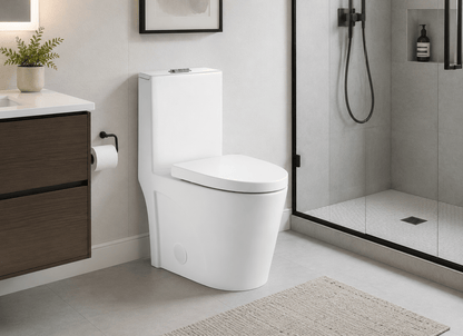 Luna One-Piece Dual Flush Modern Toilet - RenoPro Co.