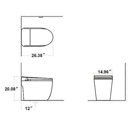 LuxeFlow Smart Toilet with Bidet - RenoPro Co.