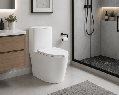 Nova One-Piece Dual Flush Modern Toilet - RenoPro Co.