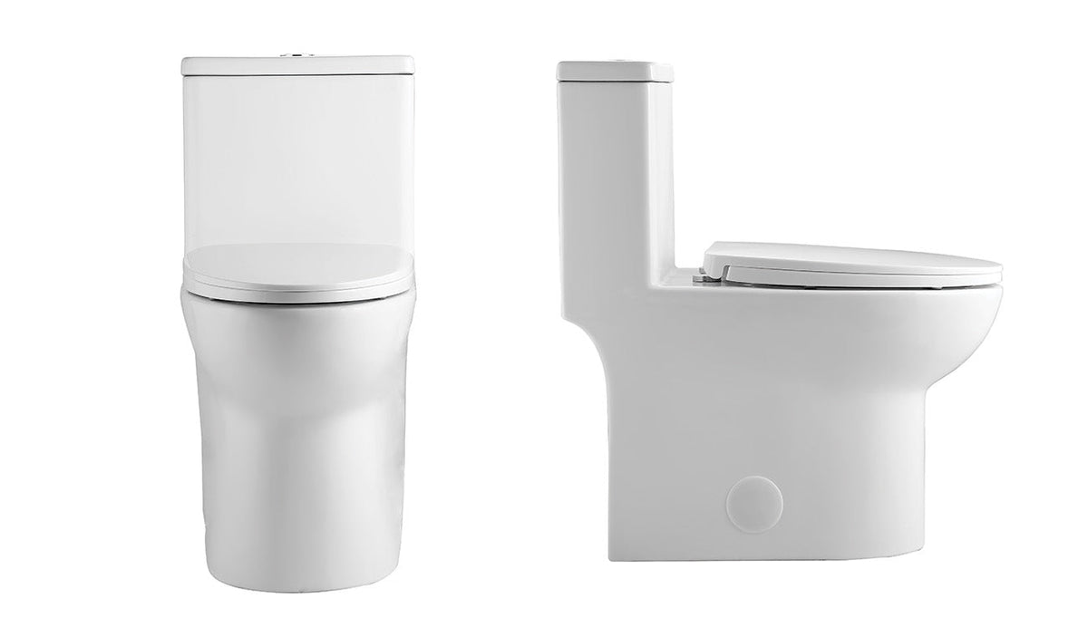 Sierra One-Piece Dual Flush Modern Toilet - RenoPro Co.