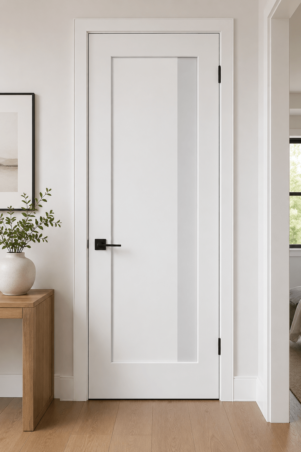 Slim Lite Frosted Glass Interior Door - RenoPro Co.